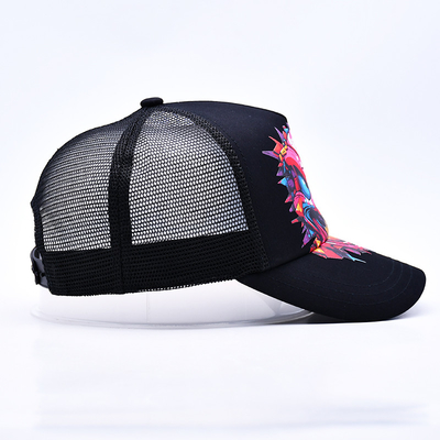 Custom Logo 5 Panel Trucker Cap Großhandel verstellbarer Snapback Trucker Hut Lieferant