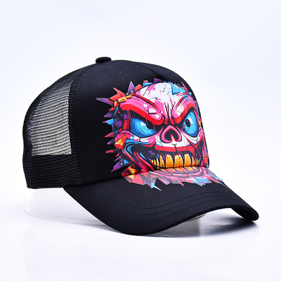 Custom Logo 5 Panel Trucker Cap Großhandel verstellbarer Snapback Trucker Hut Lieferant