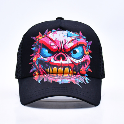 Custom Logo 5 Panel Trucker Cap Großhandel verstellbarer Snapback Trucker Hut Lieferant
