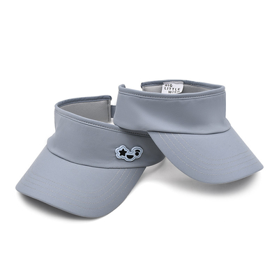 Sommer Outdoor Running Sonnenvize Kappe Custom Grau Tennisvize Hut für Golf