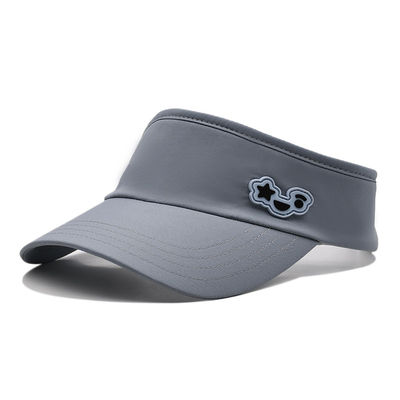 Sommer Outdoor Running Sonnenvize Kappe Custom Grau Tennisvize Hut für Golf