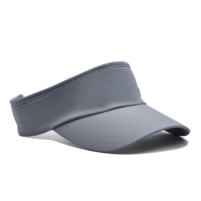 Sommer Outdoor Running Sonnenvize Kappe Custom Grau Tennisvize Hut für Golf