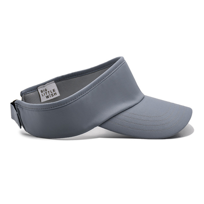 Sommer Outdoor Running Sonnenvize Kappe Custom Grau Tennisvize Hut für Golf