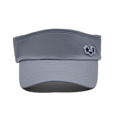 Sommer Outdoor Running Sonnenvize Kappe Custom Grau Tennisvize Hut für Golf