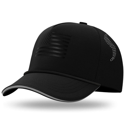 Unisex 5-Panel amerikanische Flagge Kinder Baseballhut Custom USA Kinder Baseballmützen mit Seil