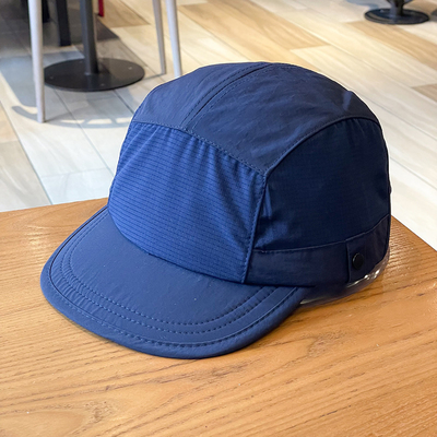 Unisex leichte atmungsaktive schnell trocknende 5-Panel-Camping-Mütze Custom Outdoor-Wander-Camp-Mütze Splicing Short-Rim Camper-Hut