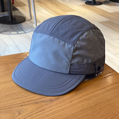 Unisex leichte atmungsaktive schnell trocknende 5-Panel-Camping-Mütze Custom Outdoor-Wander-Camp-Mütze Splicing Short-Rim Camper-Hut