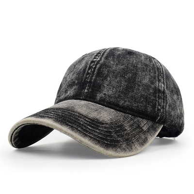 Neues individuelles Logo Unisex gewaschene Baseballkappe Mode Baumwolle Outdoor Casual Herren verstellbare Dad Hat