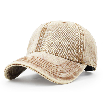 Neues individuelles Logo Unisex gewaschene Baseballkappe Mode Baumwolle Outdoor Casual Herren verstellbare Dad Hat