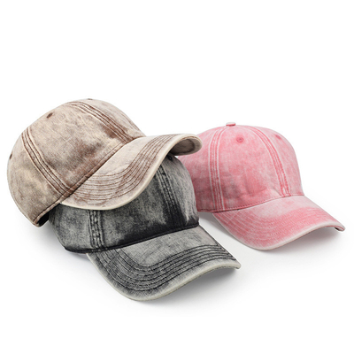 Neues individuelles Logo Unisex gewaschene Baseballkappe Mode Baumwolle Outdoor Casual Herren verstellbare Dad Hat