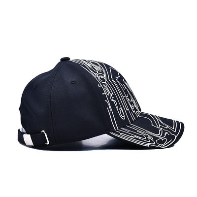 Großhandel Besticktes Logo Klassische Baseballkappen Hüte Individuell Verstellbare Sport Baseballmütze mit Kunststoff-Rückenverschluss