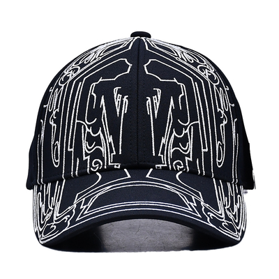 Großhandel Besticktes Logo Klassische Baseballkappen Hüte Individuell Verstellbare Sport Baseballmütze mit Kunststoff-Rückenverschluss