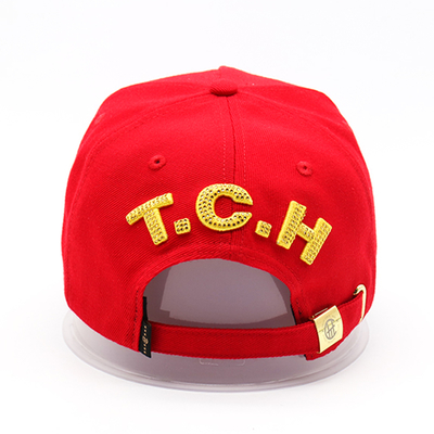 Top Qualität Sommer Frauen 100% Baumwolle 6 Panel Baseball Hüte Custom Sequin Baseball Kappe
