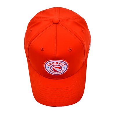 OEM Individuelles Design Ihrer eigenen Gummi-PVC-Logo 5-Panel Herren Damen Running Sport Gorras Cap Nylon Rot Golf Baseball Hut