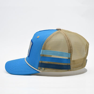 Hochwertiges Custom Australia Trucker Cap 100% Baumwolle mit Seitenstreifen Stick Logo Design Ihr eigener einzigartiger Stil Truck Hut