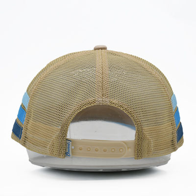 Hochwertiges Custom Australia Trucker Cap 100% Baumwolle mit Seitenstreifen Stick Logo Design Ihr eigener einzigartiger Stil Truck Hut