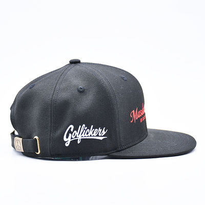 Custom Broderie Logo Flat Brim Sport Hip Hop Snapback Hut Baseballkappe für Männer