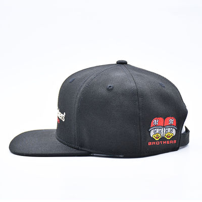 Custom Broderie Logo Flat Brim Sport Hip Hop Snapback Hut Baseballkappe für Männer