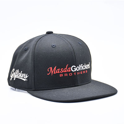 Custom Broderie Logo Flat Brim Sport Hip Hop Snapback Hut Baseballkappe für Männer
