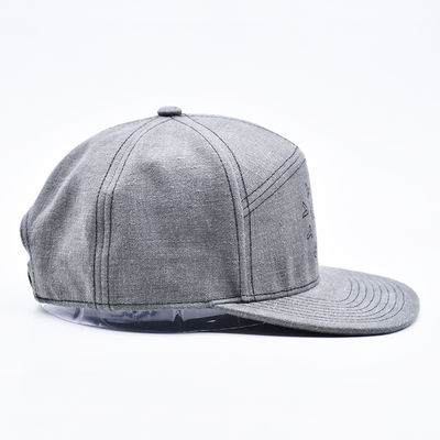 Custom 7 Panel Snapback Cap Stickerei strukturierte Gorras flache Kante Snap Back Hut