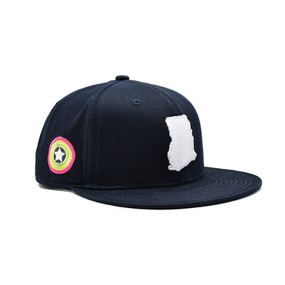 Flache Rand-Baseball-Mütze-koreanische Hip Hop-Kappe 100% ODM-Baumwolle-Fashional