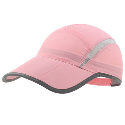 Summer Quick Dry Foldable Running Hat Custom Logo 5 Panel Plain Baseball Cap Women Men Portable UPF50+ 5 Panel Sun Hat
