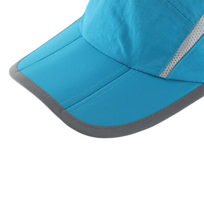 Summer Quick Dry Foldable Running Hat Custom Logo 5 Panel Plain Baseball Cap Women Men Portable UPF50+ 5 Panel Sun Hat