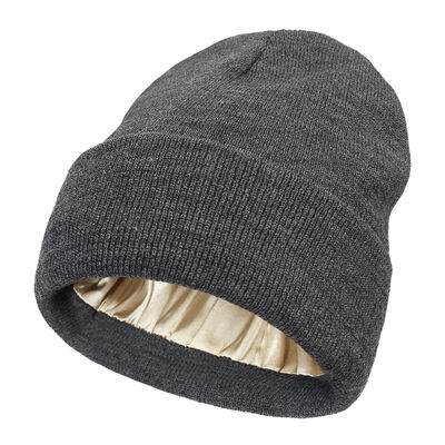 Beanie-Mütze Strickmütze Acryl Wolle Polyester Merino Erwachsenen Hut Umfang Leicht Atmungsaktiv Wintermütze