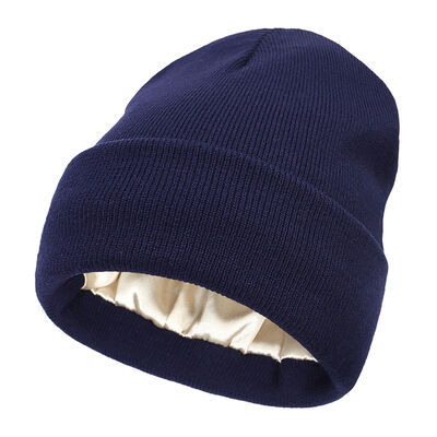 Beanie-Mütze Strickmütze Acryl Wolle Polyester Merino Erwachsenen Hut Umfang Leicht Atmungsaktiv Wintermütze