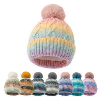 OEM Strick Beanie Hüte Acryl Polyester Wolle Merino Stil Beanie anpassbar Warme komfortable Winterkopfbekleidung