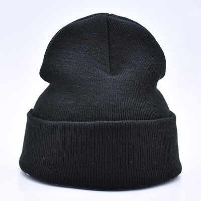 Designer Streetwear Custom Logo Winter Fischer Gorras Schwarze Kapuzen Hüte mit Custom Logo Stickerei