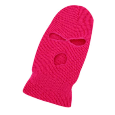 3-Loch Mütze Gestrickt Vollgesichts-Skimaske Winter Balaclava Warme Gestrickte Vollgesichtsmaske Outdoor Sport Halloween Geschenk