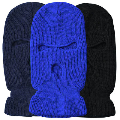 3-Loch Mütze Gestrickt Vollgesichts-Skimaske Winter Balaclava Warme Gestrickte Vollgesichtsmaske Outdoor Sport Halloween Geschenk