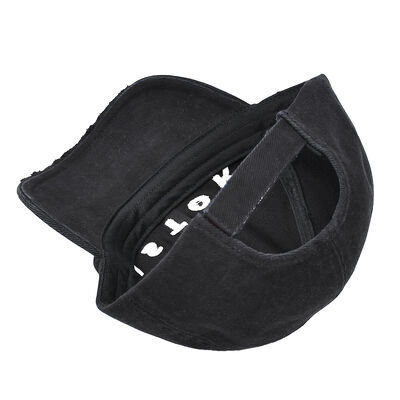 6-Panel-Baseballcap aus Baumwolle, inklusive verstärkter Nähte und verstellbarem Riemen. Hervorragende Wahl für den individuellen Logodruck.