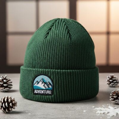 Besondere Stickereien Strickbeanie mit Erwachsenenumfang und Acrylmaterial für die Winterwärme