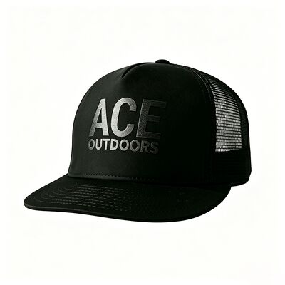 Siebdruck-Logo, 5-Panel-Trucker-Kappe, Unisex, bequeme Passform, ideal für alle Jahreszeiten, verstellbare, leichte Kopfbedeckung