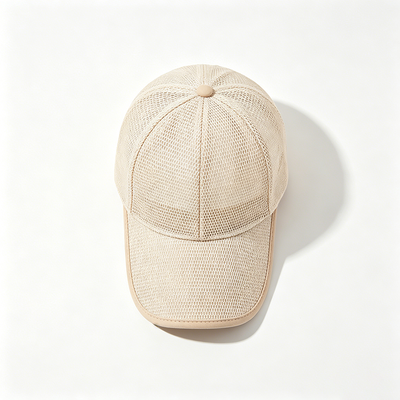 High-Profile 6-Panel Baseball-Kappe Schwarze Handwaschpflege Atmung Stoff hält den Kopf kühl während körperlicher Aktivitäten
