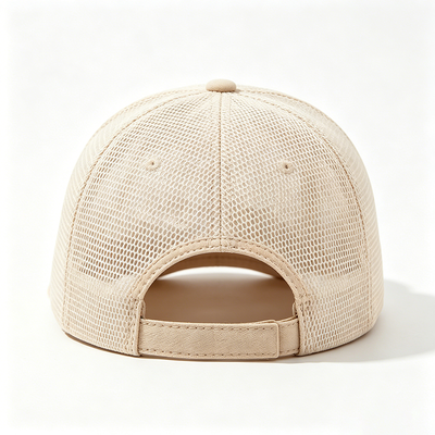 High-Profile 6-Panel Baseball-Kappe Schwarze Handwaschpflege Atmung Stoff hält den Kopf kühl während körperlicher Aktivitäten