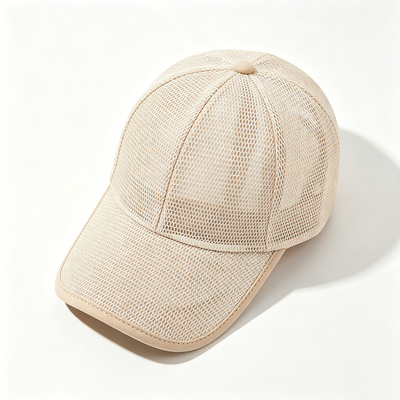 High-Profile 6-Panel Baseball-Kappe Schwarze Handwaschpflege Atmung Stoff hält den Kopf kühl während körperlicher Aktivitäten