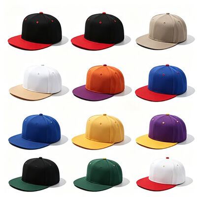 Snapback-Hüte aus Baumwolle mit flacher Krempe, individuelles Logo aus strapazierfähigem Stoff, ideal für urbane Mode, Sportveranstaltungen und Freizeit