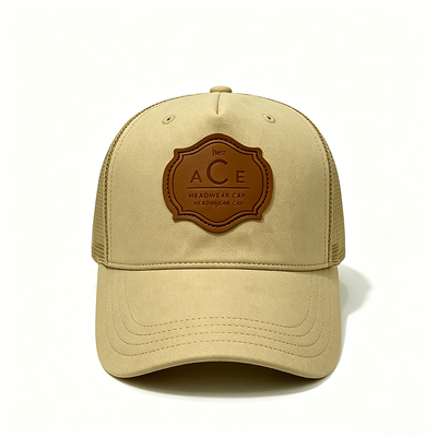 Customized 6 Panel Trucker Cap with High Profile Crown and Absorbent Cotton Sweatband for All Seasons
