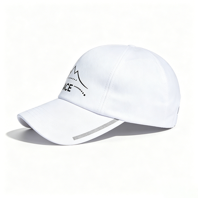 Atmungsaktive Sport-Polyester-Schweißbänder Metallgurt Kappe Unstrukturierte Komfortable verstellbare Casual-Hütte für Outdoor-Aktivitäten