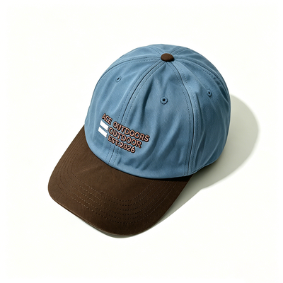 Sportlicher Vaterhut mit 100% Baumwoll-Twill-Verstellbarer Metallverschluss-Schnalle und atmungsaktivem Leichtbau