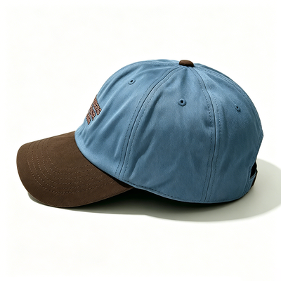 Sportlicher Vaterhut mit 100% Baumwoll-Twill-Verstellbarer Metallverschluss-Schnalle und atmungsaktivem Leichtbau