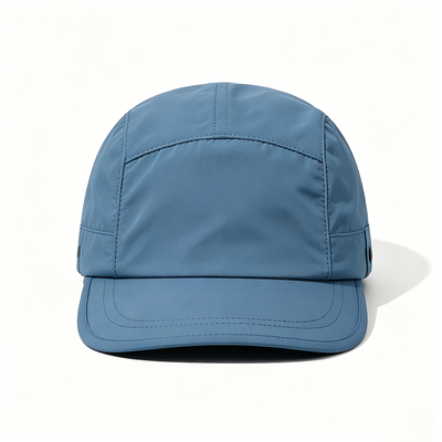 Kundenspezifischer 5-Panel Camper Hut mit Sports Mesh Schweißband und atmungsaktivem Mesh für Outdoor-Aktivitäten
