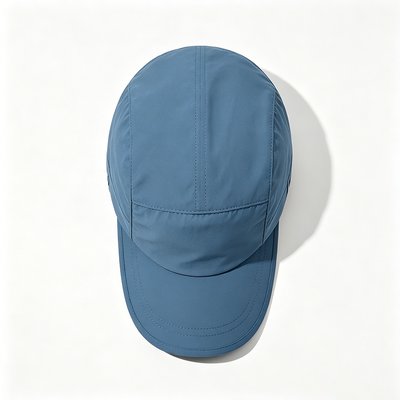 Kundenspezifischer 5-Panel Camper Hut mit Sports Mesh Schweißband und atmungsaktivem Mesh für Outdoor-Aktivitäten
