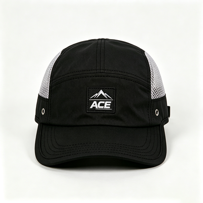 Sports Mesh Schweißband 5 Panel Camper Hut mit flacher Kante und eine Größe passt alle Design