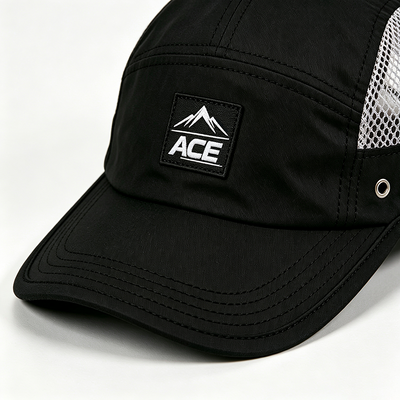 Sports Mesh Schweißband 5 Panel Camper Hut mit flacher Kante und eine Größe passt alle Design