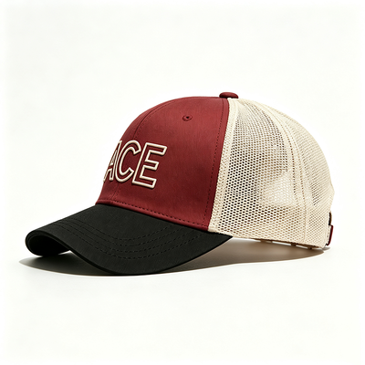 6 Panel Trucker Cap individuell angepasst Snapback Trucker Cap geeignet für Marketing-Promotionen Firmenbekleidung und Casual-Stil