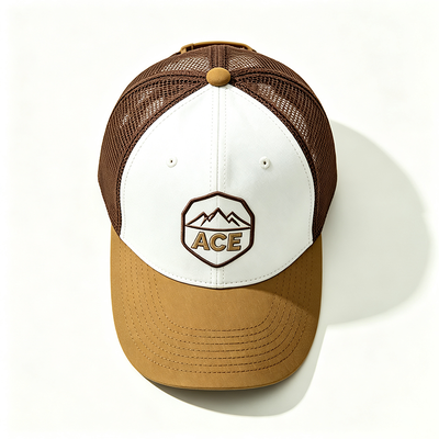 6-Panel Trucker Mesh Cap Atmungsaktiv Leicht Verstellbarer Snapback Hut Tolle Wahl für Outdoor-Arbeit und Freizeit